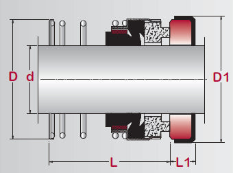 Single Spring, Elastomer Bellows Seal | ES21