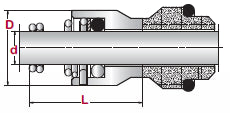 Single Coil Tapered Spring Seal | ES390